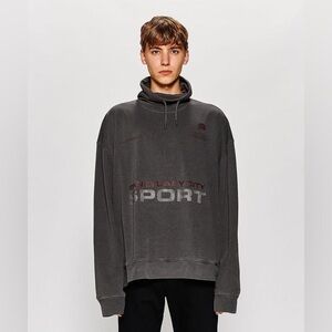 🔥 Rare 🔥WILLY CHAVARRIA Heavy Buffalo Ski Neck grey